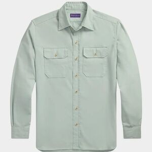 Ralph Lauren Purple Label Men's Chino Twill Casual Button-Down Shirt $495 Sz 2XL